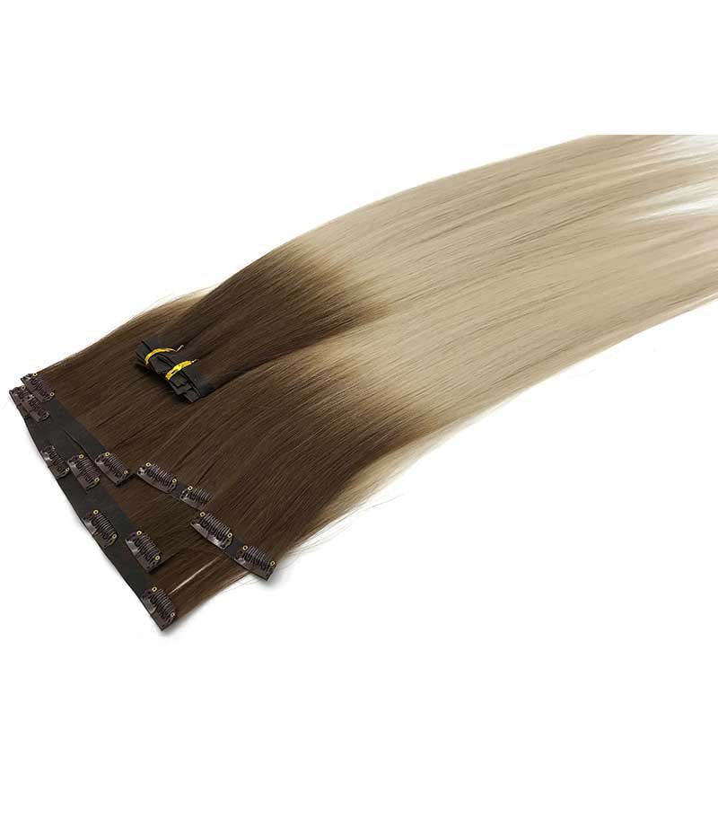 seamless clip in human hair extensions​