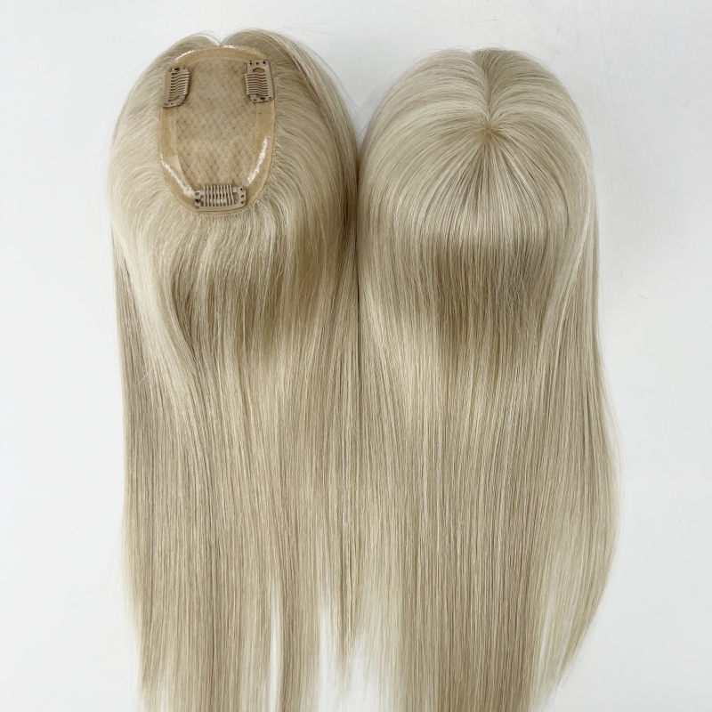 lace front human hair topper 16 inch​